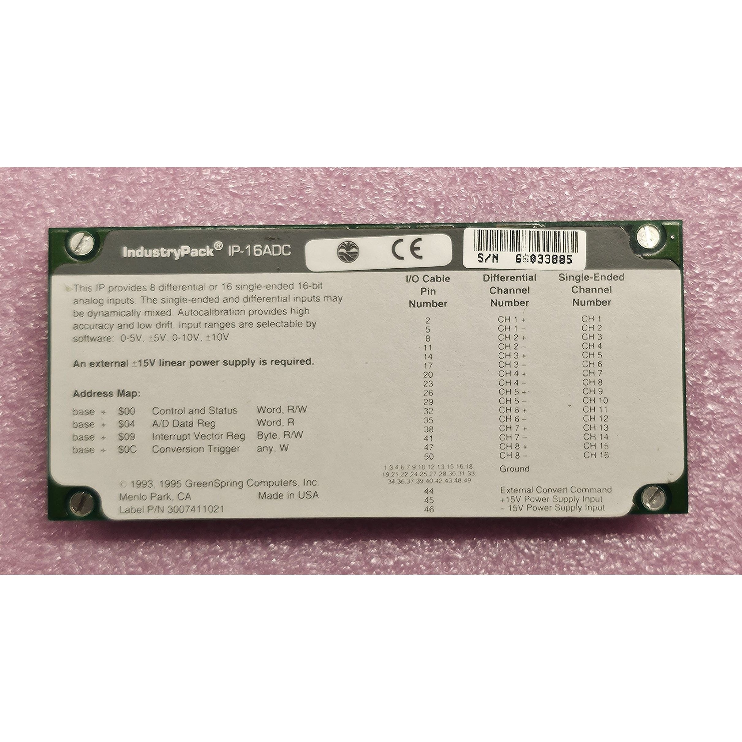IP 16 ADC | GREENSPRING - SBS