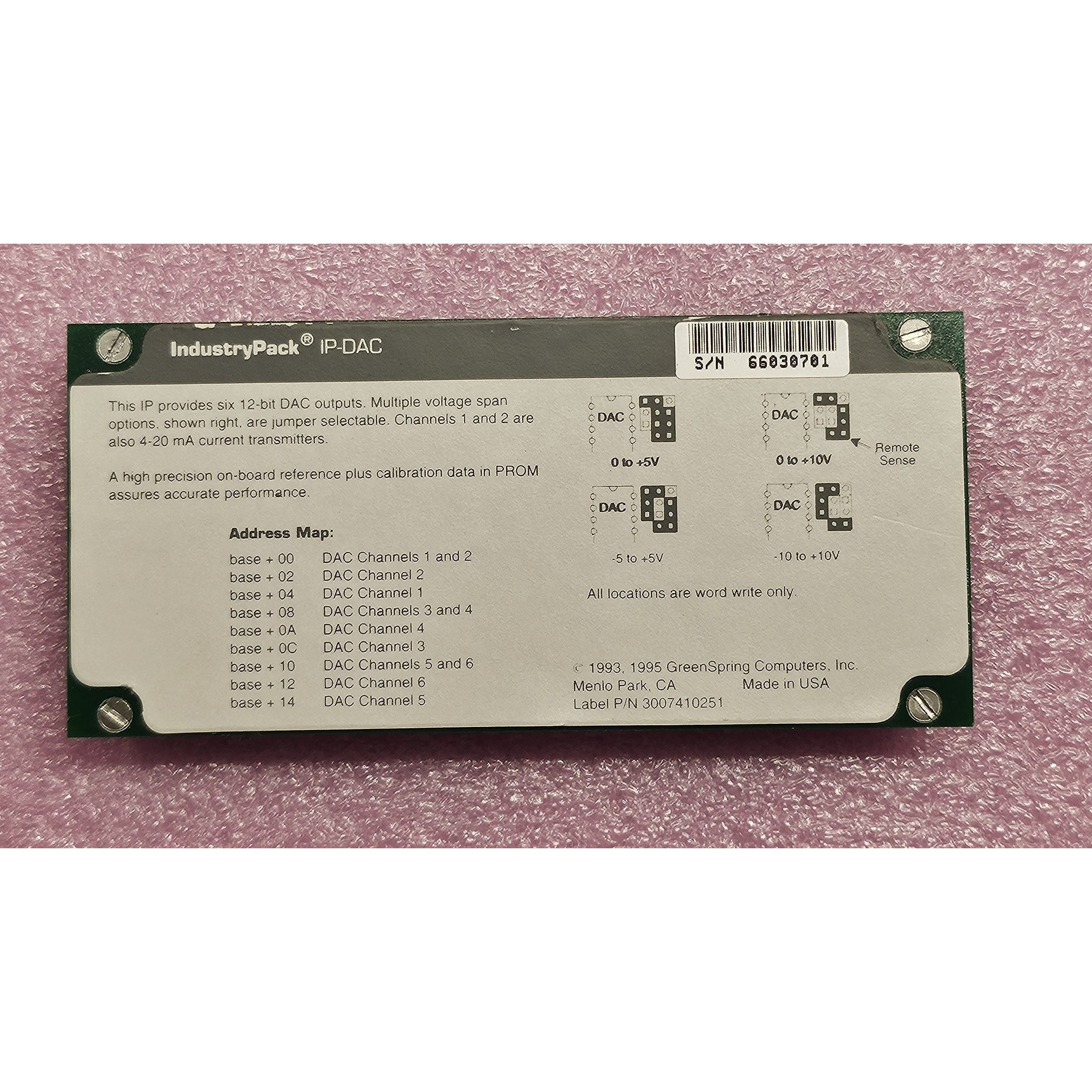 IP DAC | GREENSPRING SBS