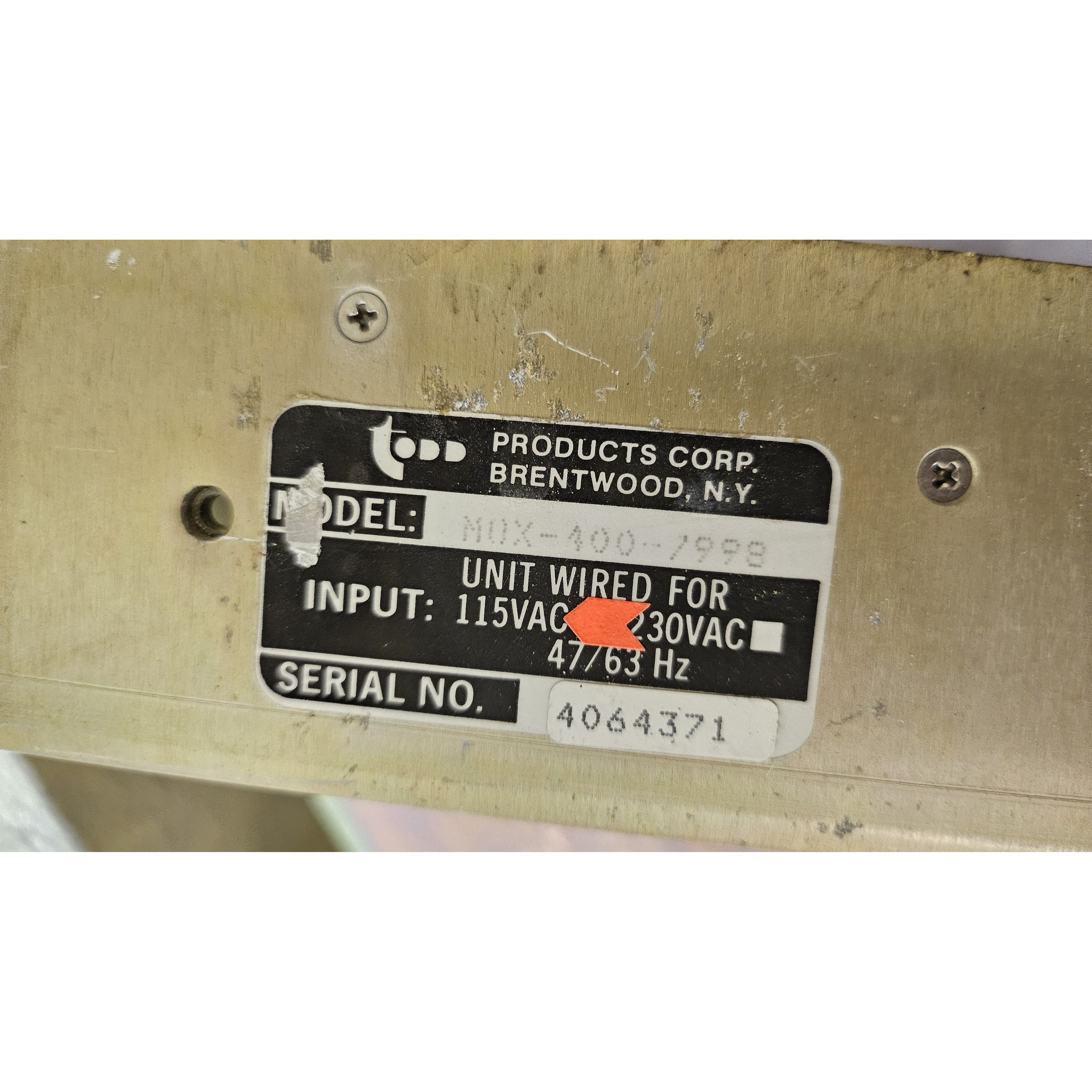 MOX-400-7998 | Todd Products